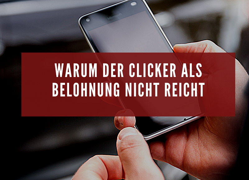 You are currently viewing Warum der Clicker alleine als Belohnung nicht ausreicht